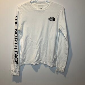 The North Face White Graphic Long Sleeve Tee Unisex size XS